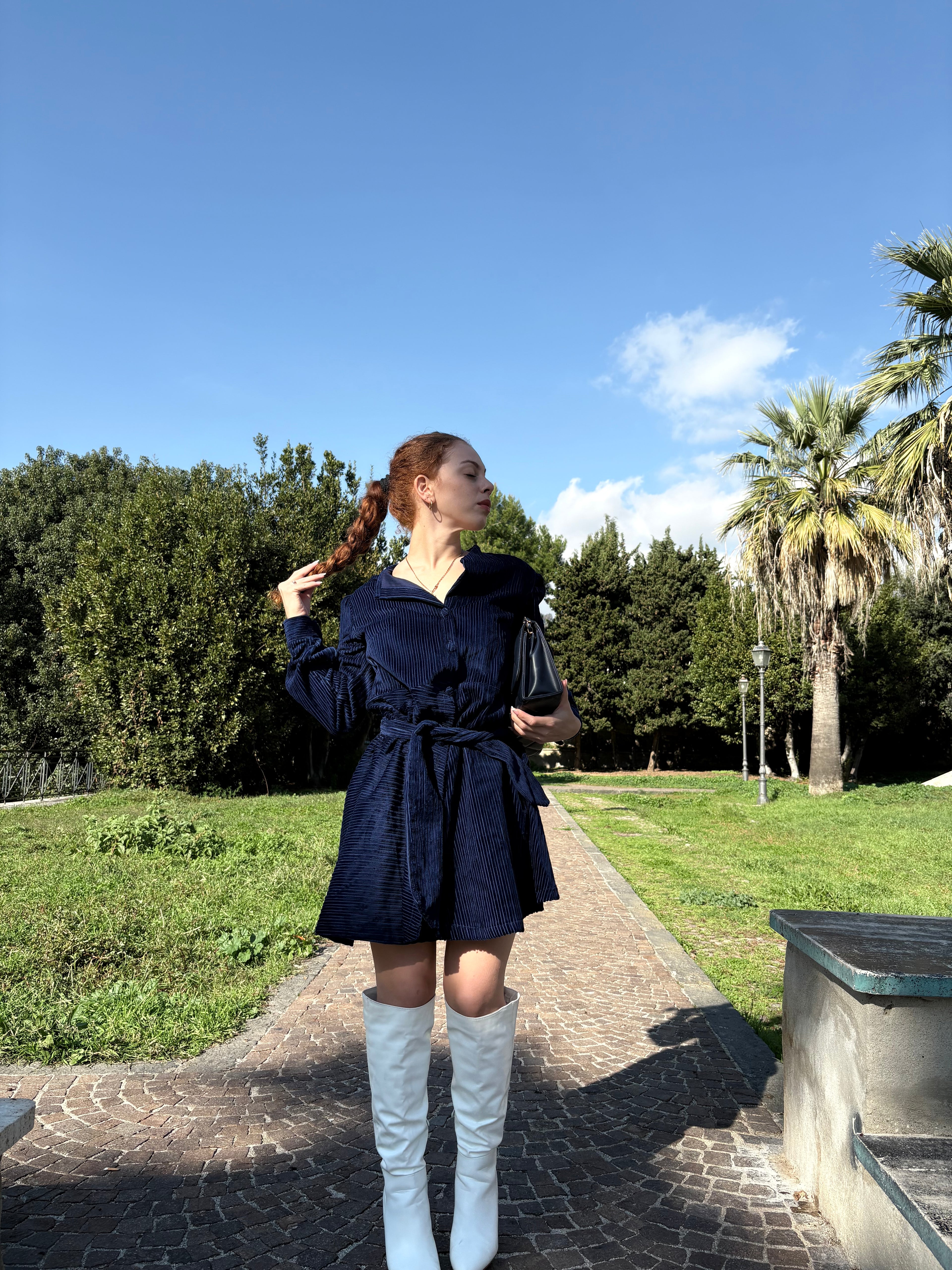 Chemisier corto - velluto a costine