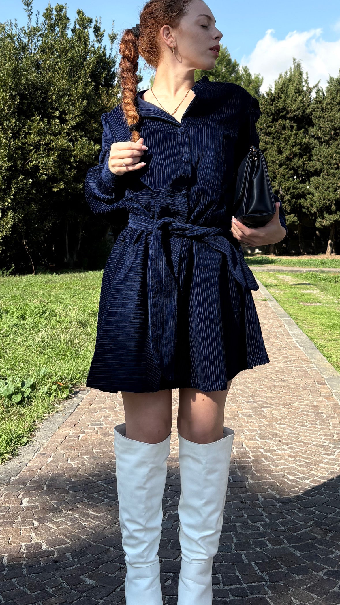 Chemisier corto - velluto a costine